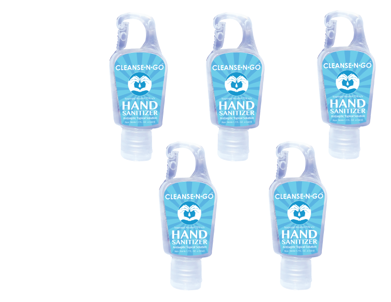 Hand Sanitizer Clip-On Bottles